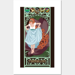 Thumbelina - art nouveau Posters and Art